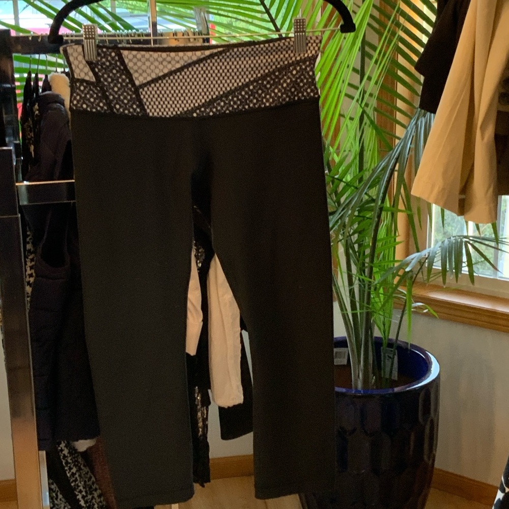 lululemon athletica Black and Gray Leggings